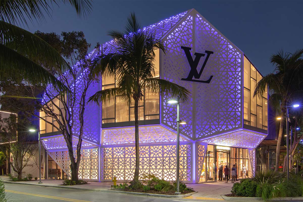 Louis Vuitton Men's AR Art Exhibit Miami Design District